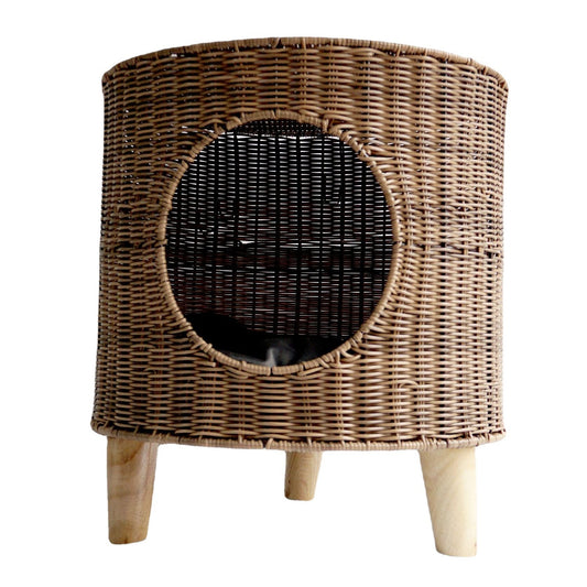 Large Wicker Cat Basket - Styleful Home